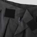 INCERUN Men Solid Color Straight Legged Pants Loose Fit Casual Hook Loop Zipper Long Trousers Large Size for Big Men S-5XL