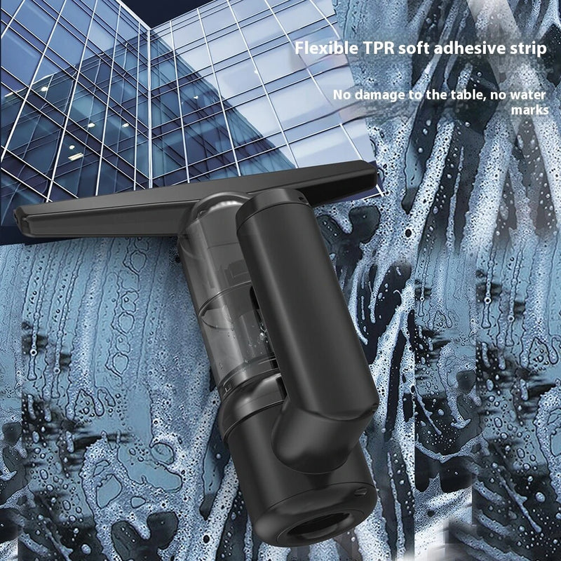 5-IN-1 Window Cleaner Glass Scraper Wiper Strip Wireless Portable Handheld Powder Vacuum Cleaner Household Electric Scraper Glass Mirror Automatic Cleaning Suction Scraping