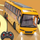 27hz Kids Rc Car Remote Control Electric School Bus with Light Tour For Children Toys Gift