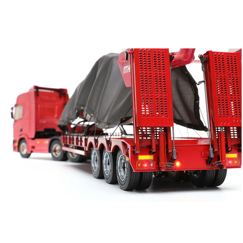 Orlandoo Hunter OH32N02 DIY KIT 1/32 RC Car Flatbed Semi Ramp Trailers Unassembled White Color Mini Truck Vehicles Models Toys