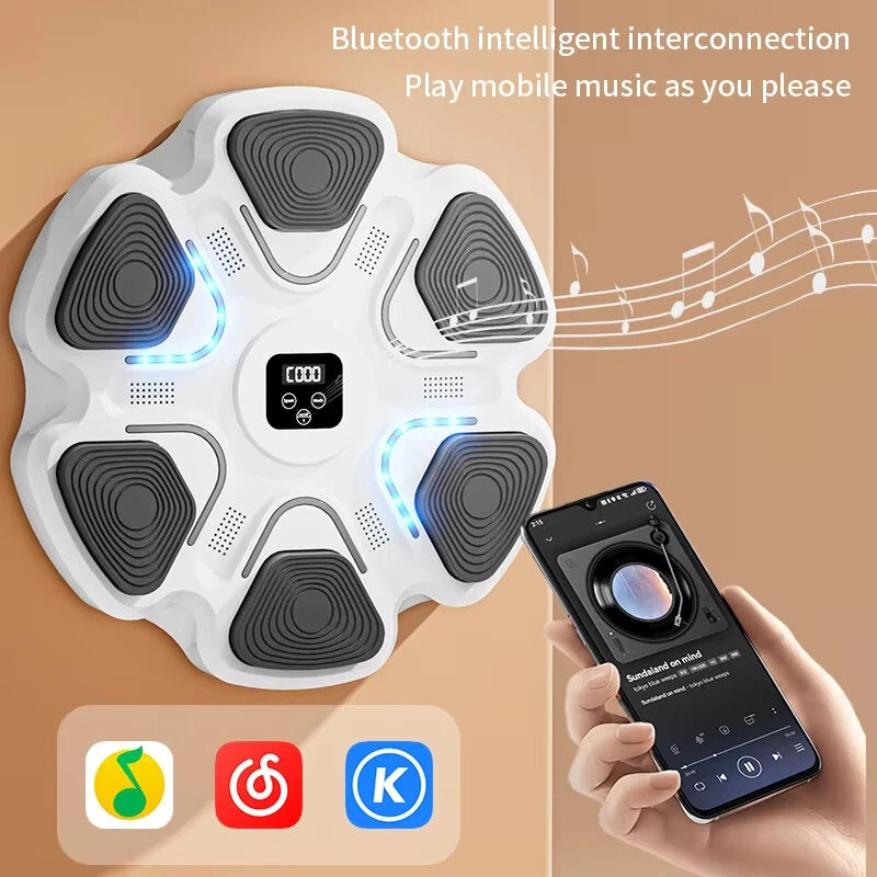 KALOAD Smart Music Punching Target 9 Speed Gradient Adjustment Intelligent Auto Counter Wall Mounted Target Boxing Training Equipment