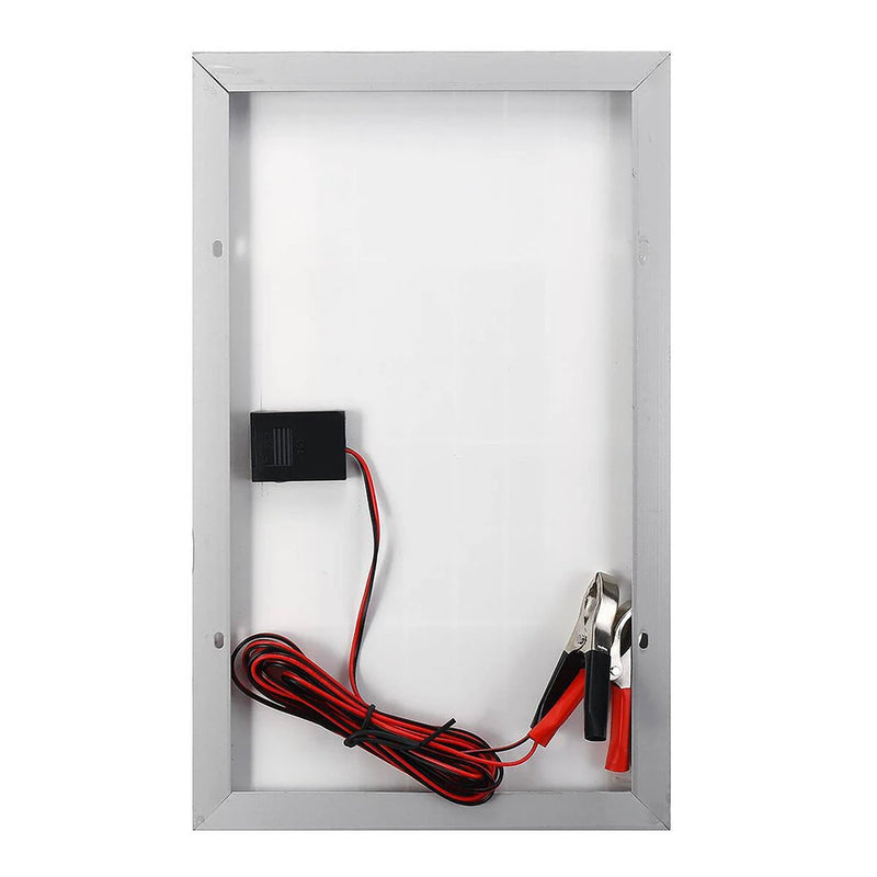 IPRee 10W 12V Solar Panel Charger USB Port Photovoltaic Power Bank Kit Portable Solar Battery Charger for Home/Outdoor Camping/RV/Car