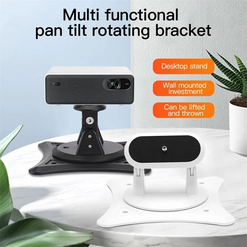Universal Projector Mount 360 Rotation Adjustable Bracket 180 Tilt Desktop Wall Ceiling Mount Stand Holder for Camera Webcam Phone 5KG Loading