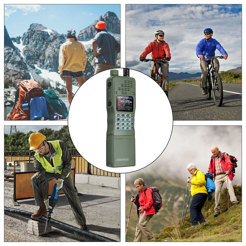 BAOFENG AR-152 PRO 10W GPS Walkie Talkie Long Range Bluetooth Programming Multi Band 12000mAh Tactical 1000CH Two Way Ham Radio with Flashlight