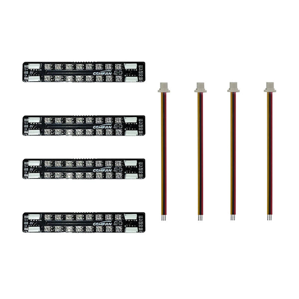 4PCS GEMFAN LED 08 / LED 20 5V Programmable Arm LED Strip Light / CU Controller Module 2-6S for DIY RC Drone FPV Racing