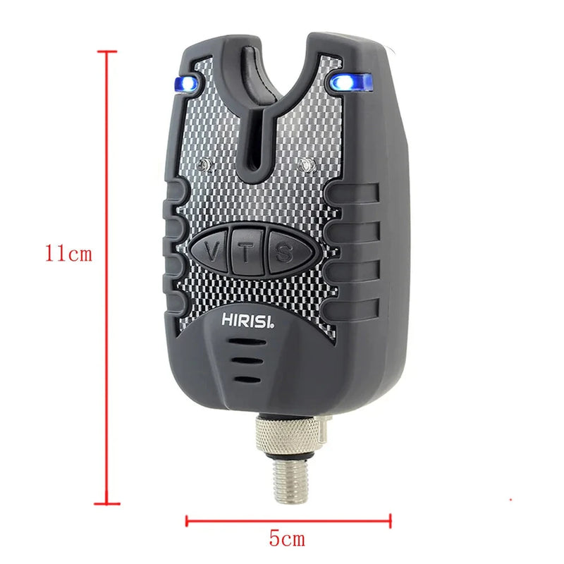 ZANLURE Fishing Alarm Kit 3PCS Water Resistant Blue LED Swinger Bite Alarm Set for Fishing