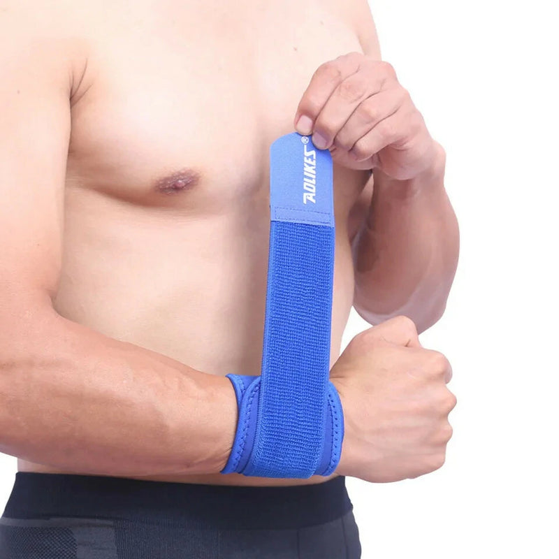 AOLIKES 1PCS Protective Hand Support Highly Elastic Adjustable Wrist Straps for Outdoors Basketball Tennis Strength Enhanced