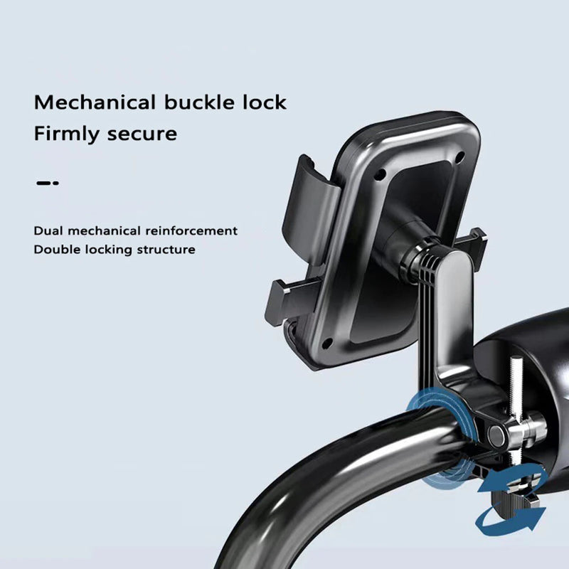 XANES Anti-Shock Bicycle Phone Mount 360 Rotation Quick Release Shockproof GPS Navigation Bike Holder for 4.7-7.2 inch Phones MTB Bike Road Bike