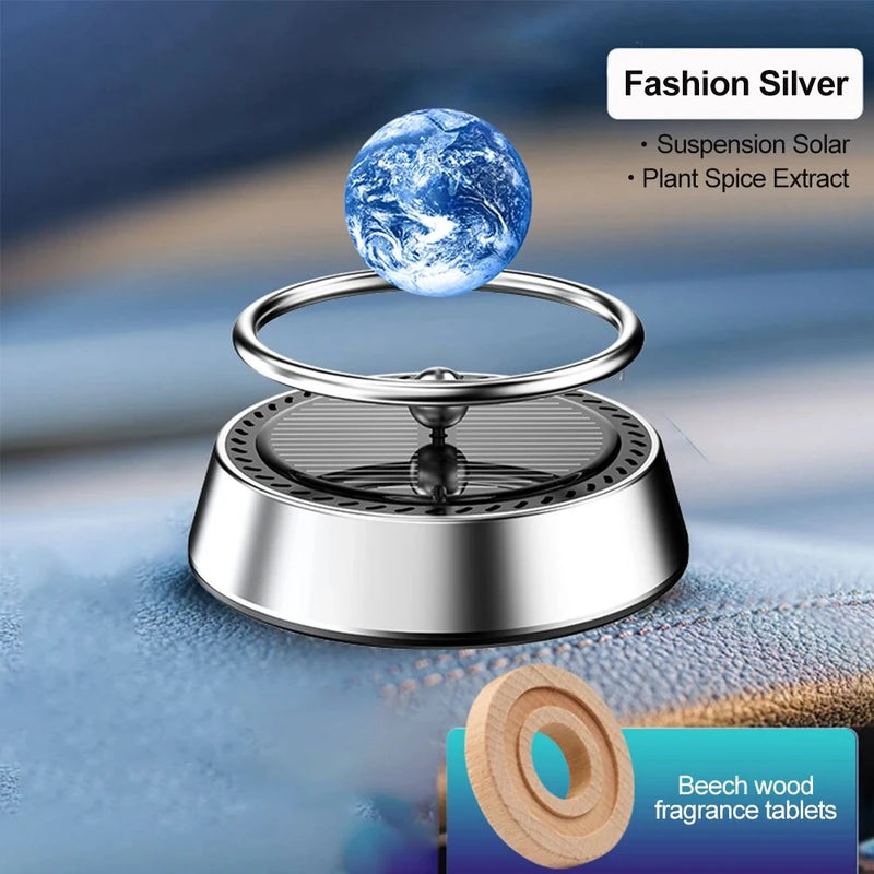 Solar Home Fragrance Ornament Solar Perfume Holder Solar Decoration Aromatherapy Solar Rotating Planet Decoration Aromatherapy Fragrance Diffuser Decoration Fragrance Freshener