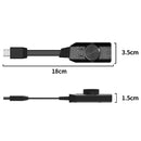 PLEXTONE GS3 USB 7.1CH Computer Game Sound Card with Volume Knob External Gaming Audio Card 3.5mm USB Adapter Plug and Play for PC Laptop PUBG