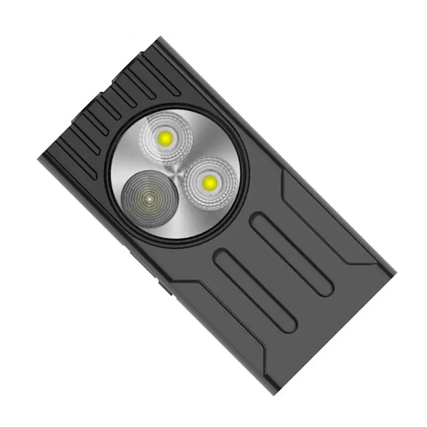 3*LED Powerful EDC Flashlight Portable Mini Clip-on Light USB Rechargeable Pocket-Sized With Clip Design Magnetic Multiple Lighting Modes For Outdoor Hiking