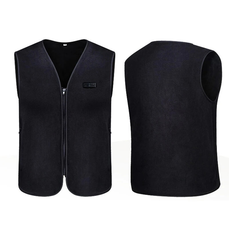 TENGOO HS-10 10 Areas Smart Heating Vest 3 Gear Temperature USB Charging Winter Warmth Cold-proof Waistcoat for Men Women Elderly People