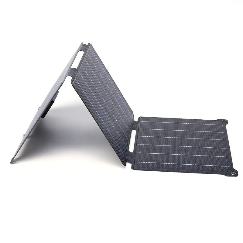 21W ETFE Solar Panel Kit Foldable 5V/12V Dual USB Output Portable Solar Chargers Outdoor Waterproof Camping Hiking Travel Solar Cell Phone Charger Panel