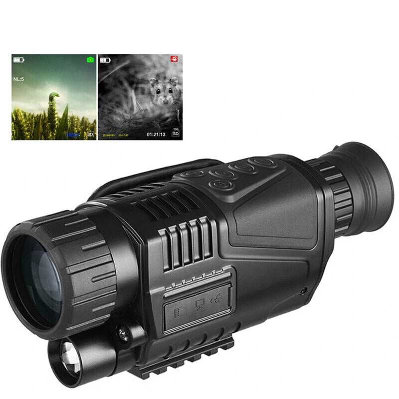 NV300 5x40 Infrared Night Vision Goggles Monocular Scope HD Waterproof Telescope for Adults Wildlife Hunting Monitoring Camera