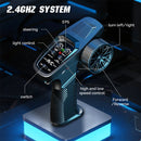 Hstar D43-01 RTR 1/43 2.4G 4WD Drift RC Car Gyro Mini Full Proportional Alloy Body Shell LED Light Remote Control High-Speed Motor On-Road Racing Vehicle Model Boys Gifts Toys