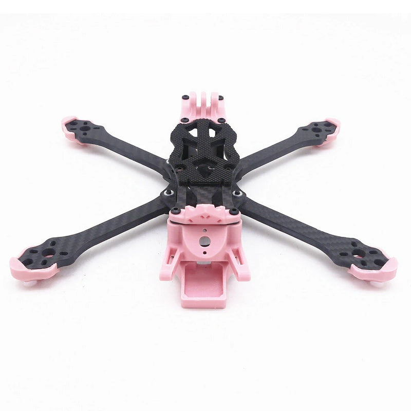 STEELE5 PLUS 220mm Wheelbase 5mm Arm Thickness Carbon Fiber X Type 5 Inch Frame Kit  Support VISTA  / DJI Air Unit for RC Drone FPV Racing
