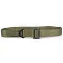 TUSHI 125cm Men's Tactical Nylon Belt Adjustable Wear-resistant Lightweight Waist Belt Buckle Canvas Belt Casual Sports Belts