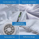 TENGOO Air Conditioning Clothing Vest Three Wind Speeds Heatproof Cooling Clothing USB Charging Sun Protection Continuous Cooling Jacket with Two Fans for Summer High Temperature Outdoor Work