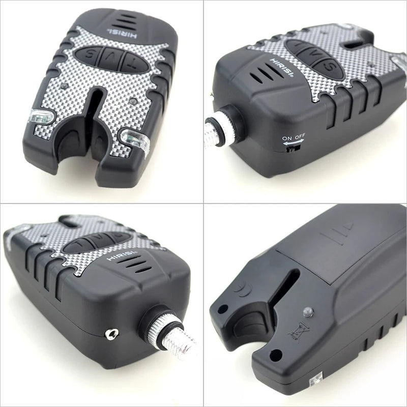 ZANLURE Fishing Alarm Kit 3PCS Water Resistant Blue LED Swinger Bite Alarm Set for Fishing