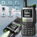 BAOFENG UV-K61 PRO All-Band Two-Way Radio 640 Channels Voice-Activated NOAA Weather Stations Type-C Recharge for Outdoor Hiking and Emergency Communication EU Plug