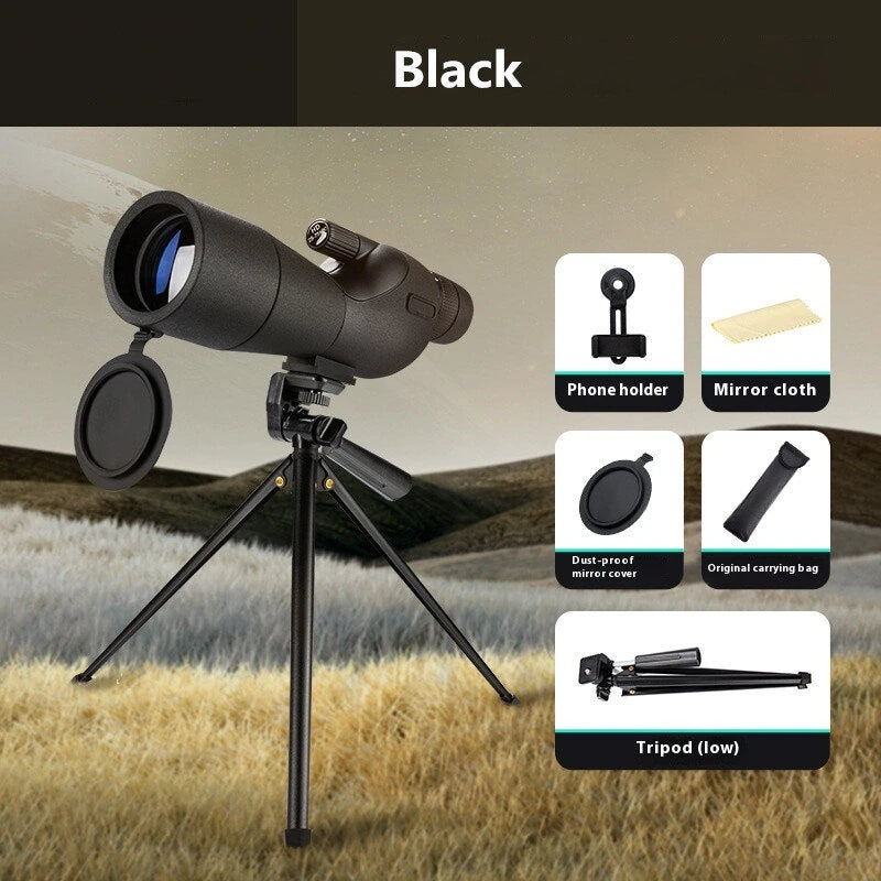 IPRee 25-75x60 HD Spotting Scope Powerful Monocular Zoom Telescope BAK7 Prism Waterproof for Birdwatching Target Shooting Camping