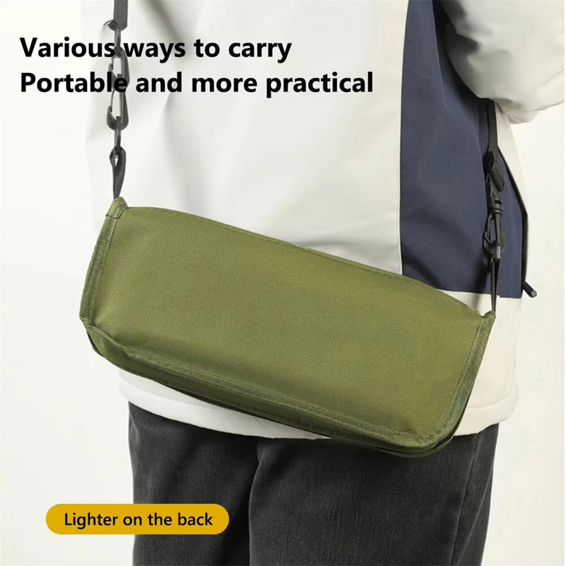 IPRee Wear-resistant Foldable Backpack Stool Portable Small Mazar Satchel Pen Bag Camping Stool Lightweight Outdoor Folding Chair for Fishing Travel