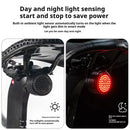 OFFBONDAGE ATS-Q6 Smart Auto Brake Sensing Bicycle Taillight 13 Light Modes Type-C Rechargeable Waterproof Bike Rear Light for MTB Road Night Riding Safety