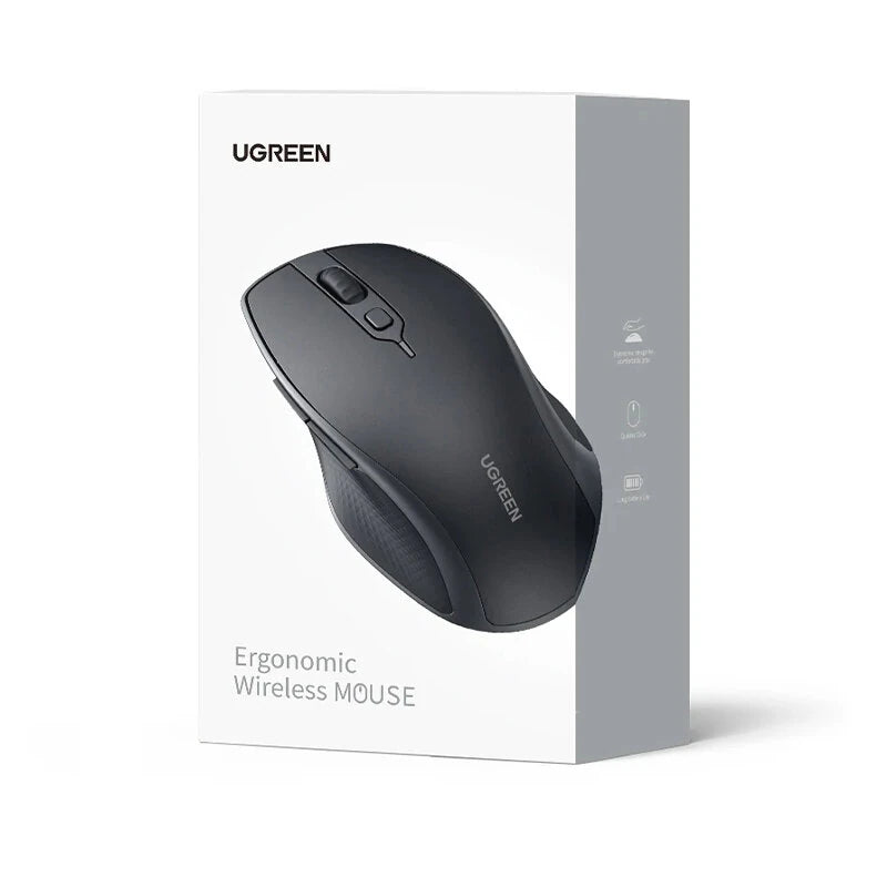 UGreen MU101 2.4G Wireless bluetooth Mouse 1000-4000DPI Silent Buttons Ergonomics for MacBook Tablet Laptop Mute Mice 2.4G Mouse