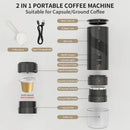 Comfook 20Bar Portable Espresso Maker Rechargeable for Ground Coffee & NS Capsules Compact Travel Coffee Machine