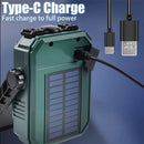 IPRee Solar Camping Lamp with Magnet & Adjustable Bracket 5 Modes Outdoor Waterproof Lantern for Tent, Hiking, Emergency Lighting