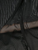 Mens Sheer Mesh See Through High Neck Long Sleeve T-Shirt