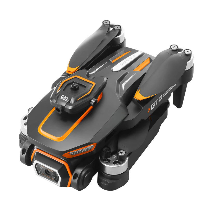 LSRC GT5 WiFi FPV with Electric Adjustment HD Dual Camera 360 Obstacle Avoidance Optical Flow Positioning Brushless LED Foldable RC Drone Quadcopter RTF