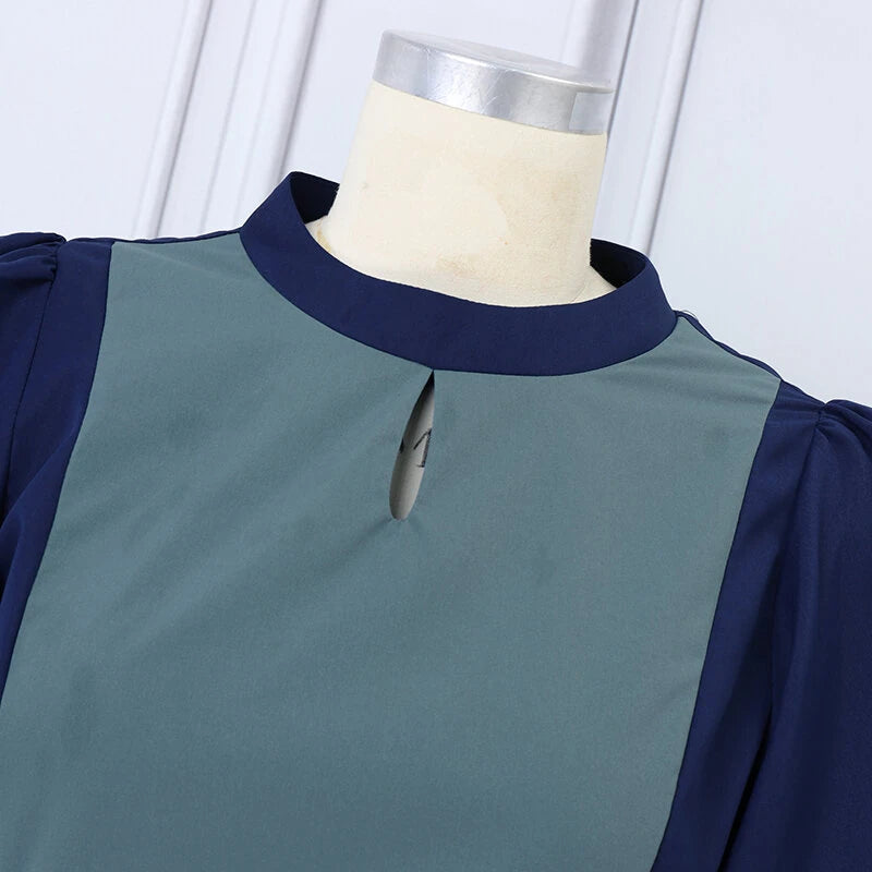 ZANZEA Korean Style Women's Dresses Elegant Fashion Short Sleeve Elastic Waist Party Bodycon Dress