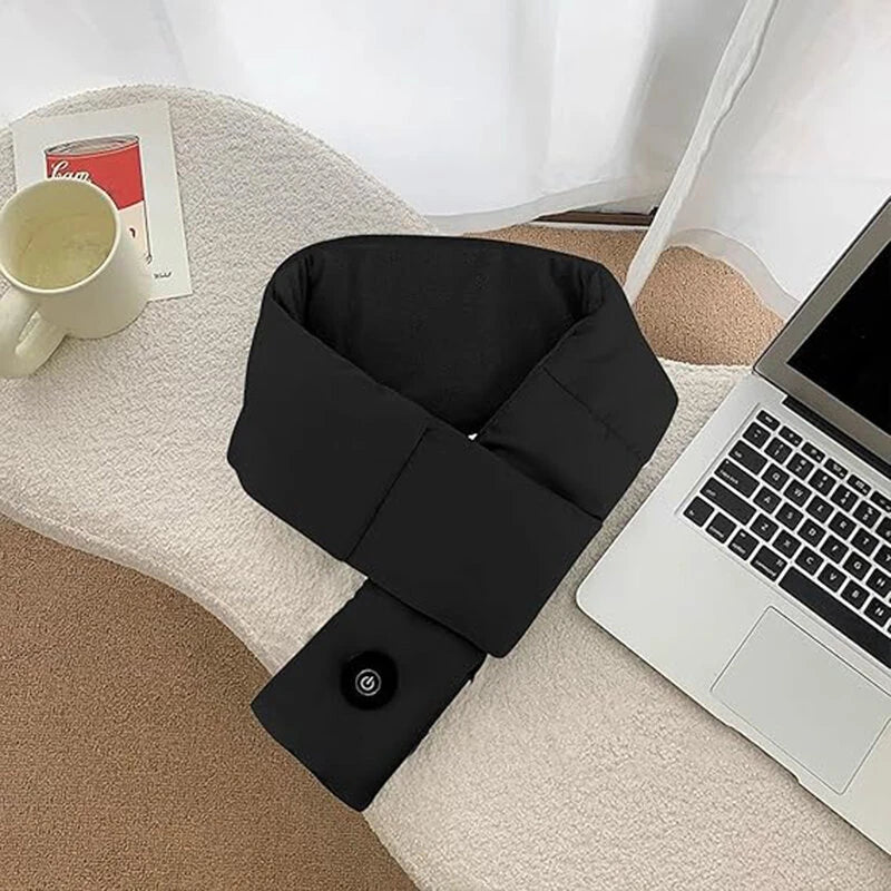 TENGOO Winter Intelligent Heated Scarf Neck Protection USB Electric Heating Shawl Feather Cold Warm Neck 3 Gear Heating Outdoor Warm Scarf