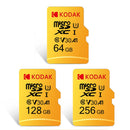 Kodak C10 High Speed TF Memory Card 256GB/128GB/64GB U3 4K HD Video Card Memory Card for Mobile Phone Tablet Camera Monitor