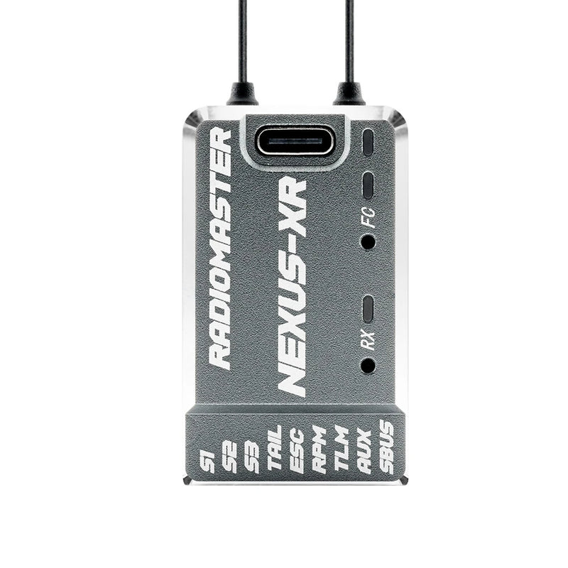 RadioMaster Nexus-XR Flight Controller Rotorflight 2.2 Gyro Integrated Receiver Multi-Function UART Ports Aluminium CNC No-Flybar RC Helicopter Control
