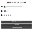 16mm*16mm Flywoo GOKU Quad GN405 Nano HD V3 F4 Flight Controller with TXCO ELRS 2.4g RX & 35A 2-4S ESC Stack for Quadcopter FPV Racing Drone