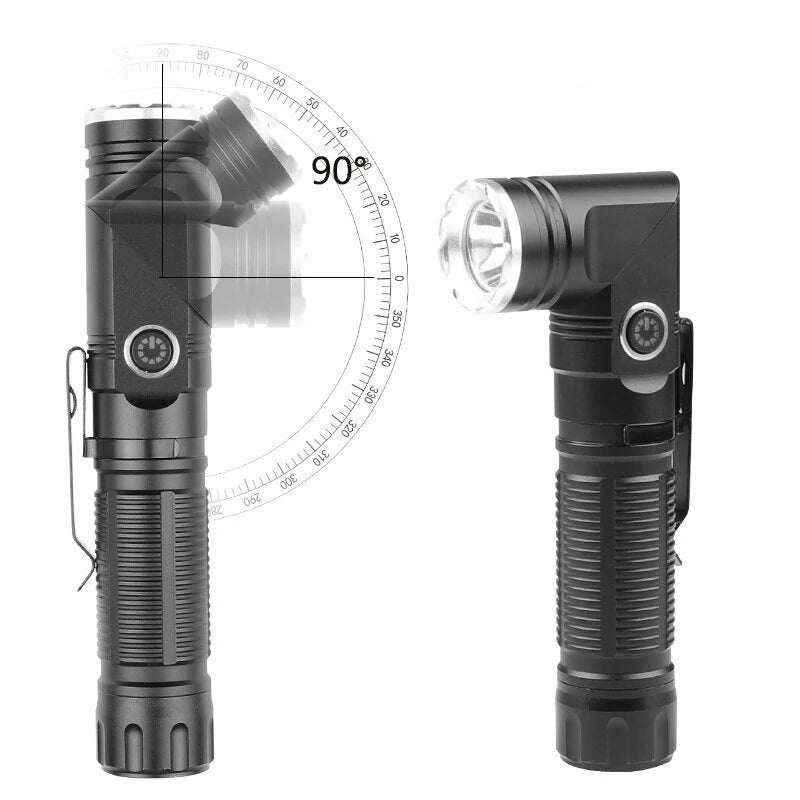 W373 XPG Super Bright LED Headlamp Type-C USB Rechargeable Portable Strong Outdoor Lighting Headlight L-shape Flashlight with Magnet