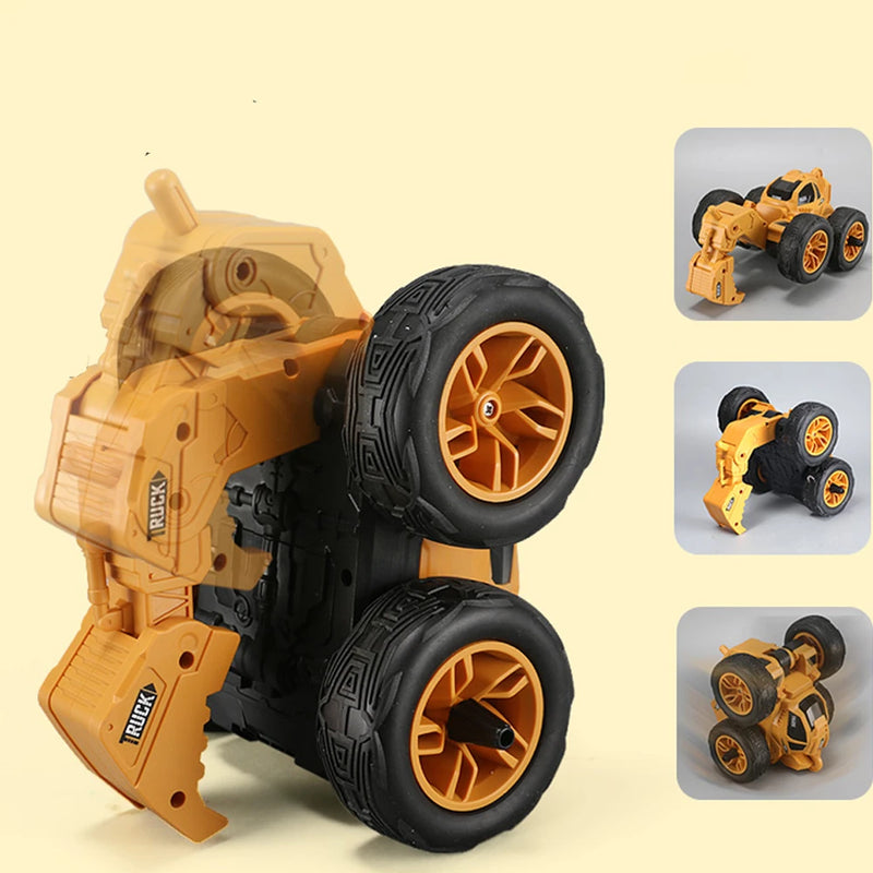 2.4G Drop-resistant Excavator RC Car Stunt RC Car for Children Toys
