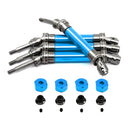 Upgraded Metal Front Rear CVD Drive Shaft w/ Hex Adapter for SLASH 4x4 Huan QI 727 1/10 RC Cars Vehicles Models Parts