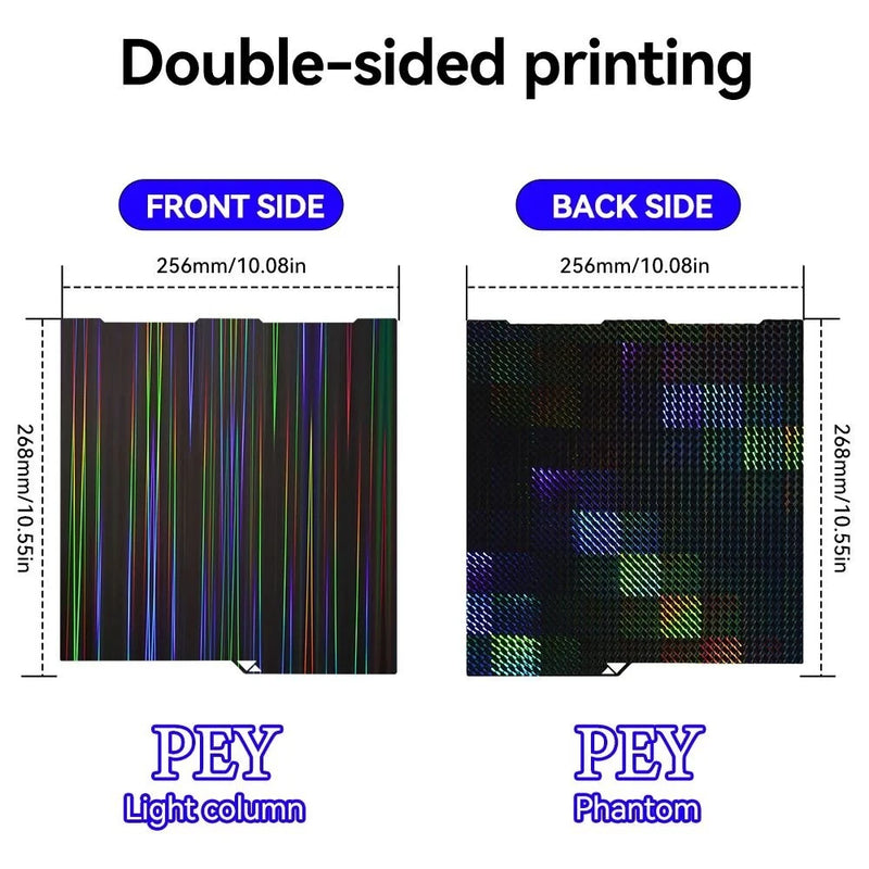 256x268MM PEI Magnetic Steel Sheet for Anycubic Kobra 3 Kobra 3 Combo Build Plate Spare Parts Double Sided Heat Bed