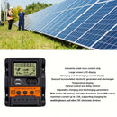 Solar Charge Controller 12V/24V Auto 100A PWM Photovoltaic Regulator Dual USB Output LCD Display Lead-Acid Lithium Batteries