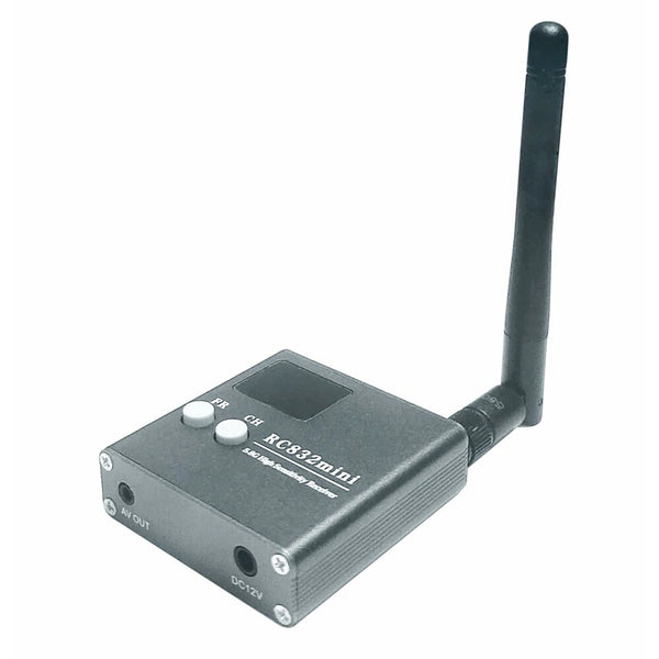 SJ RC832 Mini Wireless 4.9G-5.8G 56CH 5dB Two-Way Video/Audio High Sensitivity Receiver for RC Drones