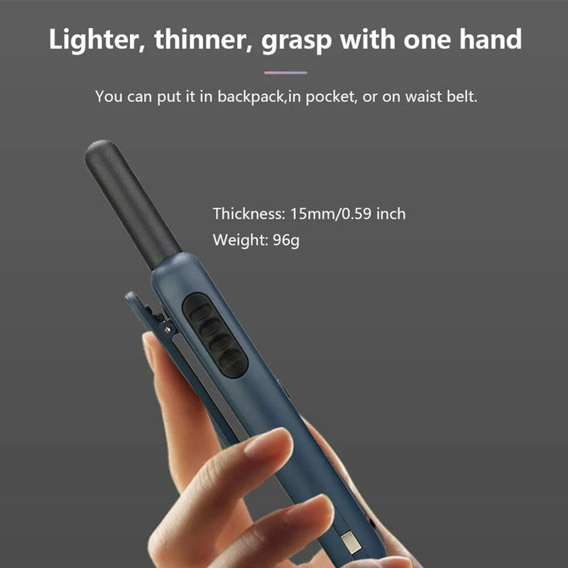 Retevis RB619 Mini PMR Walkie Talkie EU Plug 1.7inch Display 16 Channels 1650mAh USB Type-C Powered Handheld Portable Two Way Radio
