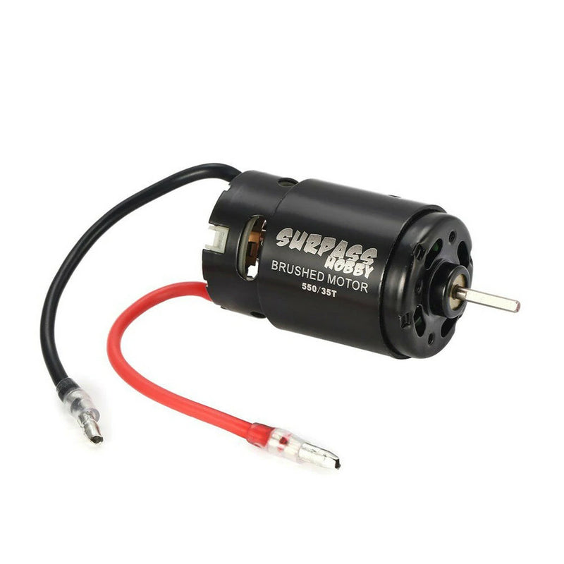 Surpass Hobby 550 Brushed Motor 12T/27T/35T for HSP HPI Wltoys Tamiya 1/10 RC Car Vehicles