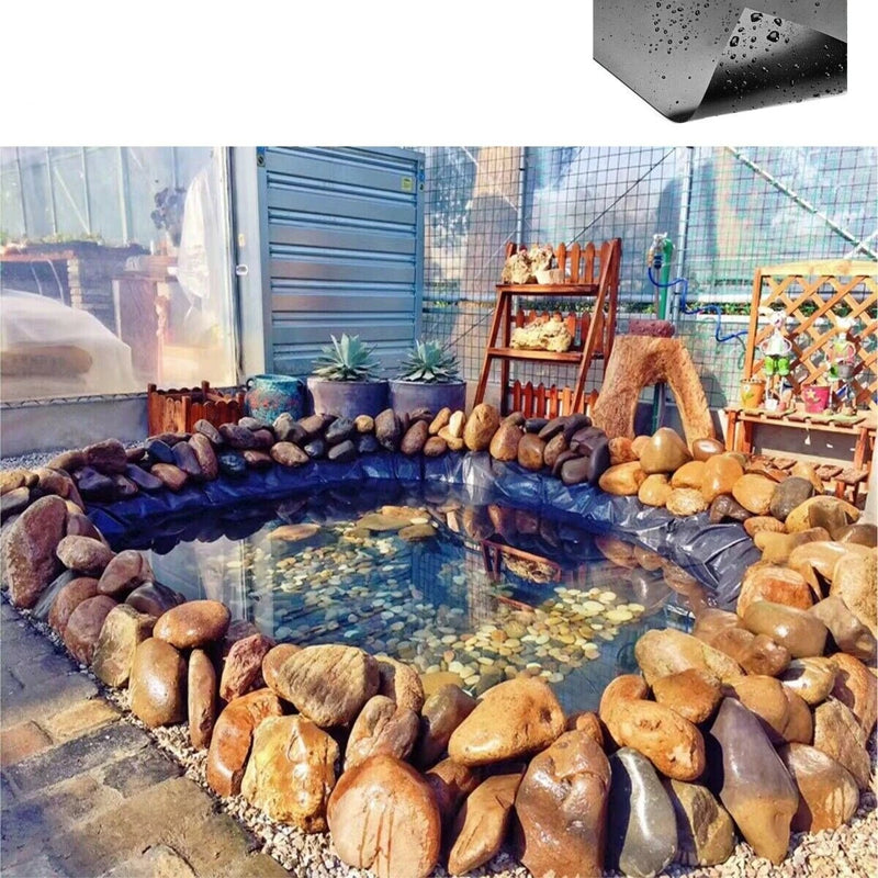 1.5X3M HDPE Pond Liner Heavy Duty Landscaping Garden Pool Cover Waterfall Liner Cloth