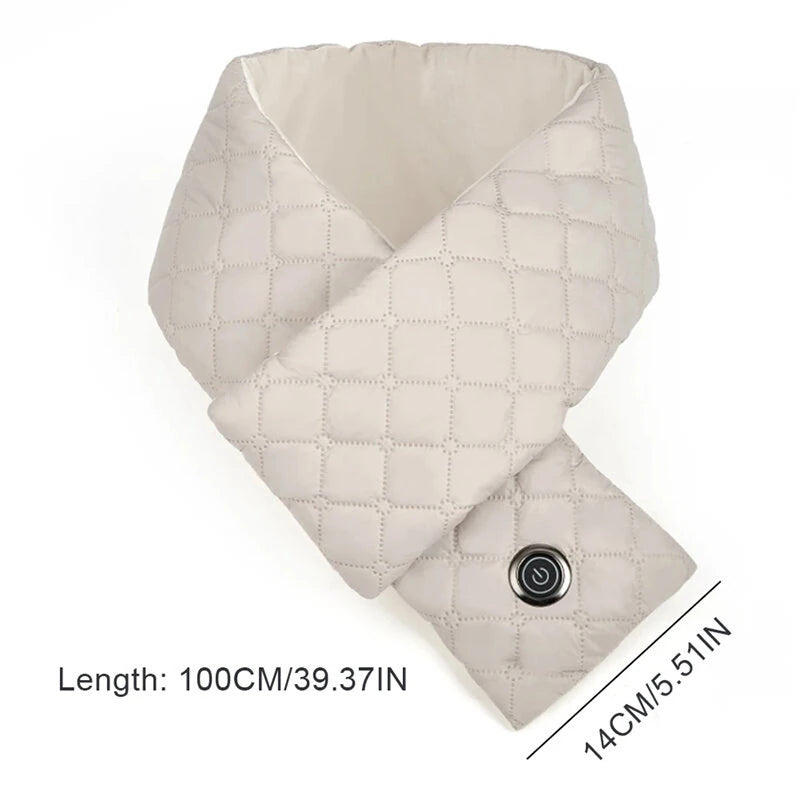 TENGOO Heating Scarf Waist Belly Warmer 3 Levels Control Warming Neck Scarf USB Powered Electric Heated Scarf Neck Wrap Warmer Neck Heating Pad for Women Men