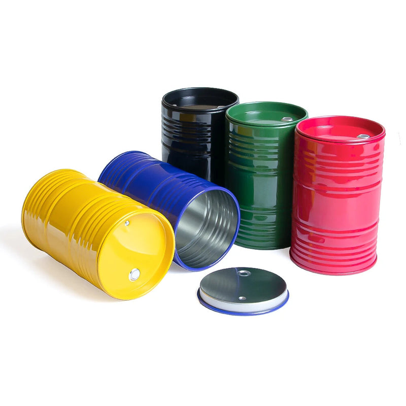 Simulation Decorative Oil Drum Accessories for 1/8 1/10 Climbing Car TRX4 SCX10 Vehicles Models RC Car Parts