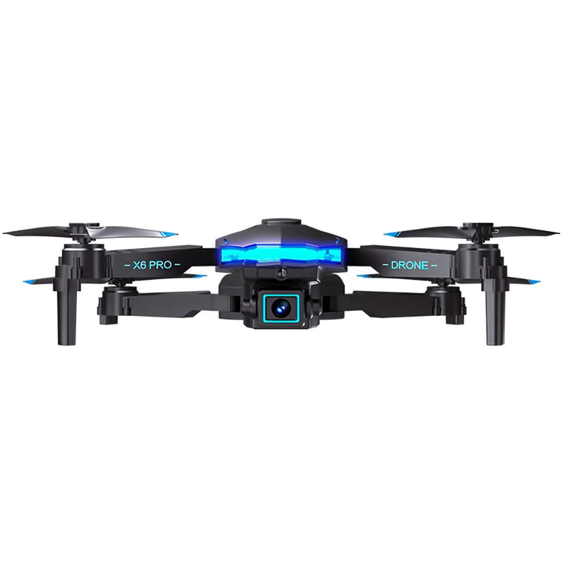 XKRC X6 PRO WiFi FPV WiFi FPV with Dual HD Camera 360 Obstacle Avoidance Optical Flow Positioning LED Foldable RC Drone Quadcopter RTF