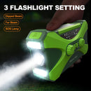 10000mAh Emergency Flashlight Torch Power Bank Solar Radio with Flashlight Aste Solar Hand Crank USB AM FM NOAA Weather Radios Home Outdoor Emergency Equipment